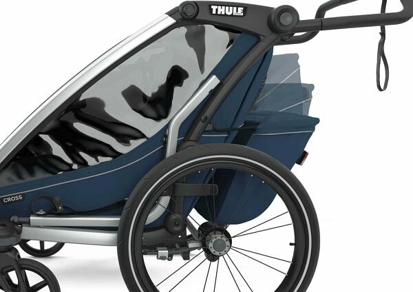 Thule Chariot Cross 2 21 Bleu Majolique Remorque Velo Enfant Velo Remorque 24 De